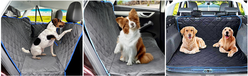 SUPSOO Dog Car Seat Cover Waterproof Durable Anti-Scratch Nonslip Back Seat Pet Protection Dog Road Trip Hammock with Mesh Window and Side Flaps for Cars/Trucks/SUV price