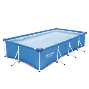 amazon Bestway Steel Pro 157 x 83 x 32 Rectangular Frame Above Ground Swimming Pool